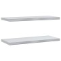 Estantes de pared 2 uds acero inoxidable plateado 75x30x3 cm en Estanterías | Comprar online en Foru.es