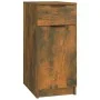 Armario de escritorio aglomerado roble ahumado 33,5x50x75 cm de vidaXL, Taquillas y armarios de almacenamiento - Ref: Foro24-...