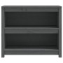 Estantería madera maciza de pino gris 80x35x68 cm de vidaXL, Librerías y estanterías - Ref: Foro24-821676, Precio: 85,03 €, D...