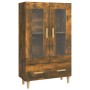 Aparador de madera contrachapada roble ahumado 70x31x115 cm de vidaXL, Aparadores - Ref: Foro24-817477, Precio: 90,31 €, Desc...