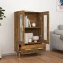 Aparador de madera contrachapada roble ahumado 70x31x115 cm de vidaXL, Aparadores - Ref: Foro24-817477, Precio: 89,16 €, Desc...