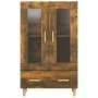 Aparador de madera contrachapada roble ahumado 70x31x115 cm de vidaXL, Aparadores - Ref: Foro24-817477, Precio: 89,16 €, Desc...