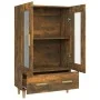 Aparador de madera contrachapada roble ahumado 70x31x115 cm de vidaXL, Aparadores - Ref: Foro24-817477, Precio: 89,16 €, Desc...