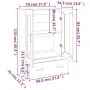 Aparador de madera contrachapada roble ahumado 70x31x115 cm de vidaXL, Aparadores - Ref: Foro24-817477, Precio: 89,16 €, Desc...
