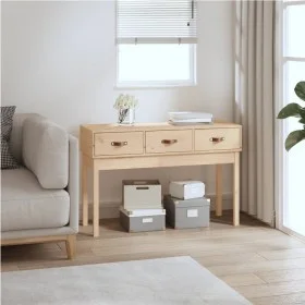 Mesa consola madera maciza de pino 114x40x75 cm de vidaXL, Mesas auxiliares - Ref: Foro24-821754, Precio: 102,45 €, Descuento: %