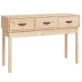 Mesa consola madera maciza de pino 114x40x75 cm de vidaXL, Mesas auxiliares - Ref: Foro24-821754, Precio: 102,45 €, Descuento: %