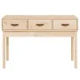 Mesa consola madera maciza de pino 114x40x75 cm de vidaXL, Mesas auxiliares - Ref: Foro24-821754, Precio: 102,45 €, Descuento: %
