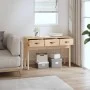 Mesa consola madera maciza de pino 114x40x75 cm de vidaXL, Mesas auxiliares - Ref: Foro24-821754, Precio: 102,45 €, Descuento: %
