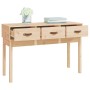 Mesa consola madera maciza de pino 114x40x75 cm de vidaXL, Mesas auxiliares - Ref: Foro24-821754, Precio: 103,77 €, Descuento: %