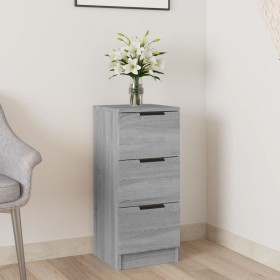 Aparador de madera contrachapada gris Sonoma 30x30x70 cm de vidaXL, Aparadores - Ref: Foro24-817014, Precio: 46,66 €, Descuen...