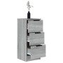 Aparador de madera contrachapada gris Sonoma 30x30x70 cm de vidaXL, Aparadores - Ref: Foro24-817014, Precio: 46,66 €, Descuen...