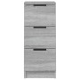 Aparador de madera contrachapada gris Sonoma 30x30x70 cm de vidaXL, Aparadores - Ref: Foro24-817014, Precio: 46,66 €, Descuen...