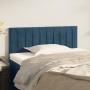Cabecero de terciopelo azul 100x5x78/88 cm de vidaXL, Cabeceros y pies de cama - Ref: Foro24-346240, Precio: 44,55 €, Descuen...