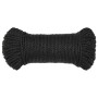 Cuerda de trabajo polipropileno negro 8 mm 100 m de vidaXL, Sogas y cuerdas metálicas - Ref: Foro24-153008, Precio: 24,16 €, ...
