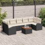 Conjunto de sofás de jardín 8 pcs Negro ratán sintético en Sofás de exterior | Comprar online en Foru.es