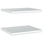 Estantes de pared 2 uds acero inoxidable plateado 50x40x3 cm en Estanterías | Comprar online en Foru.es