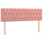 Cabeceros 2 unidades de terciopelo rosa 80x7x78/88 cm de vidaXL, Cabeceros y pies de cama - Ref: Foro24-346367, Precio: 70,51...
