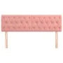 Headboards 2 units of pink velvet 80x7x78/88 cm by vidaXL, Headboards and footboards - Ref: Foro24-346367, Price: 69,54 €, Di...