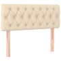 Cabecero de tela color crema 90x7x78/88 cm de vidaXL, Cabeceros y pies de cama - Ref: Foro24-346317, Precio: 51,40 €, Descuen...