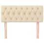 Cabecero de tela color crema 90x7x78/88 cm de vidaXL, Cabeceros y pies de cama - Ref: Foro24-346317, Precio: 51,40 €, Descuen...