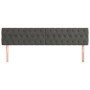 Cabeceros 2 unidades de terciopelo gris oscuro 90x7x78/88 cm de vidaXL, Cabeceros y pies de cama - Ref: Foro24-346377, Precio...