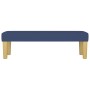 Banco de tela azul 100x30x30 cm de vidaXL, Bancos - Ref: Foro24-346658, Precio: 49,31 €, Descuento: %