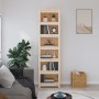 Estantería madera maciza de pino 50x35x183 cm de vidaXL, Librerías y estanterías - Ref: Foro24-821719, Precio: 135,98 €, Desc...