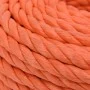 Orange polypropylene work rope 10 mm 50 m by vidaXL, Ropes and metal cords - Ref: Foro24-152934, Price: 18,77 €, Discount: %