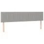 Headboards 2 units of light gray fabric 90x5x78/88 cm by vidaXL, Headboards and footboards - Ref: Foro24-346270, Price: 51,85...
