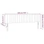 Headboards 2 units of light gray fabric 90x5x78/88 cm by vidaXL, Headboards and footboards - Ref: Foro24-346270, Price: 51,85...