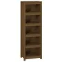 Estantería madera maciza de pino marrón miel 50x35x154 cm de vidaXL, Librerías y estanterías - Ref: Foro24-821717, Precio: 94...