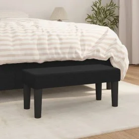 Banco de tela negro 70x30x30 cm de vidaXL, Bancos - Ref: Foro24-346618, Precio: 47,25 €, Descuento: %