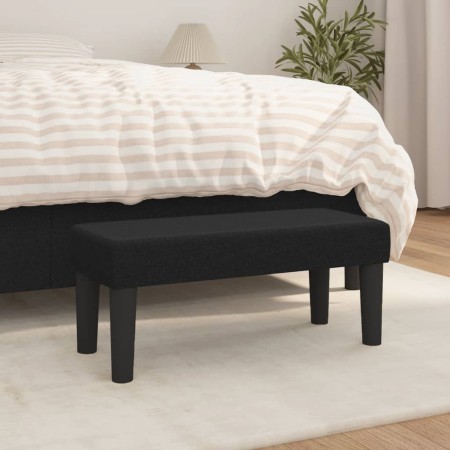 Banco de tela negro 70x30x30 cm de vidaXL, Bancos - Ref: Foro24-346618, Precio: 48,24 €, Descuento: %