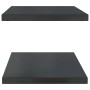 Estantes de pared 2 uds acero inoxidable negro 100x40x3 cm en Estanterías | Comprar online en Foru.es