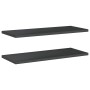 Estantes de pared 2 uds acero inoxidable negro 100x40x3 cm en Estanterías | Comprar online en Foru.es