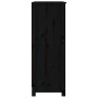 Estantería madera maciza de pino negra 80x35x97 cm de vidaXL, Librerías y estanterías - Ref: Foro24-821683, Precio: 99,27 €, ...