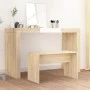 Frisierhocker aus Sonoma-Eichensperrholz, 70 x 35 x 45 cm von vidaXL, Schminkbänke - Ref: Foro24-802816, Preis: 31,21 €, Raba...