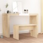 Taburete de tocador contrachapada roble Sonoma 70x35x45 cm de vidaXL, Bancos de tocador - Ref: Foro24-802816, Precio: 31,67 €...