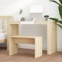 Frisierhocker aus Sonoma-Eichensperrholz, 70 x 35 x 45 cm von vidaXL, Schminkbänke - Ref: Foro24-802816, Preis: 31,21 €, Raba...