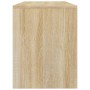 Taburete de tocador contrachapada roble Sonoma 70x35x45 cm de vidaXL, Bancos de tocador - Ref: Foro24-802816, Precio: 31,67 €...