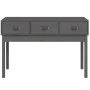 Mesa consola de madera maciza de pino gris 114x40x75 cm de vidaXL, Mesas auxiliares - Ref: Foro24-821756, Precio: 122,52 €, D...