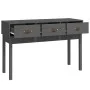 Solid gray pine wood console table 114x40x75 cm by vidaXL, Side tables - Ref: Foro24-821756, Price: 122,52 €, Discount: %