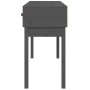 Mesa consola de madera maciza de pino gris 114x40x75 cm de vidaXL, Mesas auxiliares - Ref: Foro24-821756, Precio: 123,83 €, D...