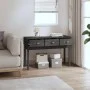 Mesa consola de madera maciza de pino gris 114x40x75 cm de vidaXL, Mesas auxiliares - Ref: Foro24-821756, Precio: 122,52 €, D...