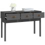 Mesa consola de madera maciza de pino gris 114x40x75 cm de vidaXL, Mesas auxiliares - Ref: Foro24-821756, Precio: 123,83 €, D...