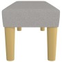 Banco de tela gris claro 100x30x30 cm de vidaXL, Bancos - Ref: Foro24-346652, Precio: 42,79 €, Descuento: %