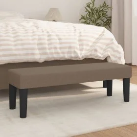 Taupe gray fabric bench 100x30x30 cm by vidaXL, Banks - Ref: Foro24-346648, Price: 58,59 €, Discount: %
