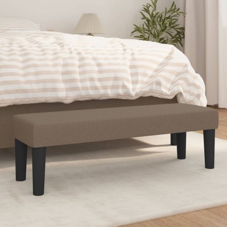 Banco de tela gris taupe 100x30x30 cm de vidaXL, Bancos - Ref: Foro24-346648, Precio: 47,71 €, Descuento: %