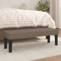 Banco de tela gris taupe 100x30x30 cm de vidaXL, Bancos - Ref: Foro24-346648, Precio: 58,59 €, Descuento: %
