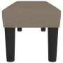 Banco de tela gris taupe 100x30x30 cm de vidaXL, Bancos - Ref: Foro24-346648, Precio: 58,59 €, Descuento: %